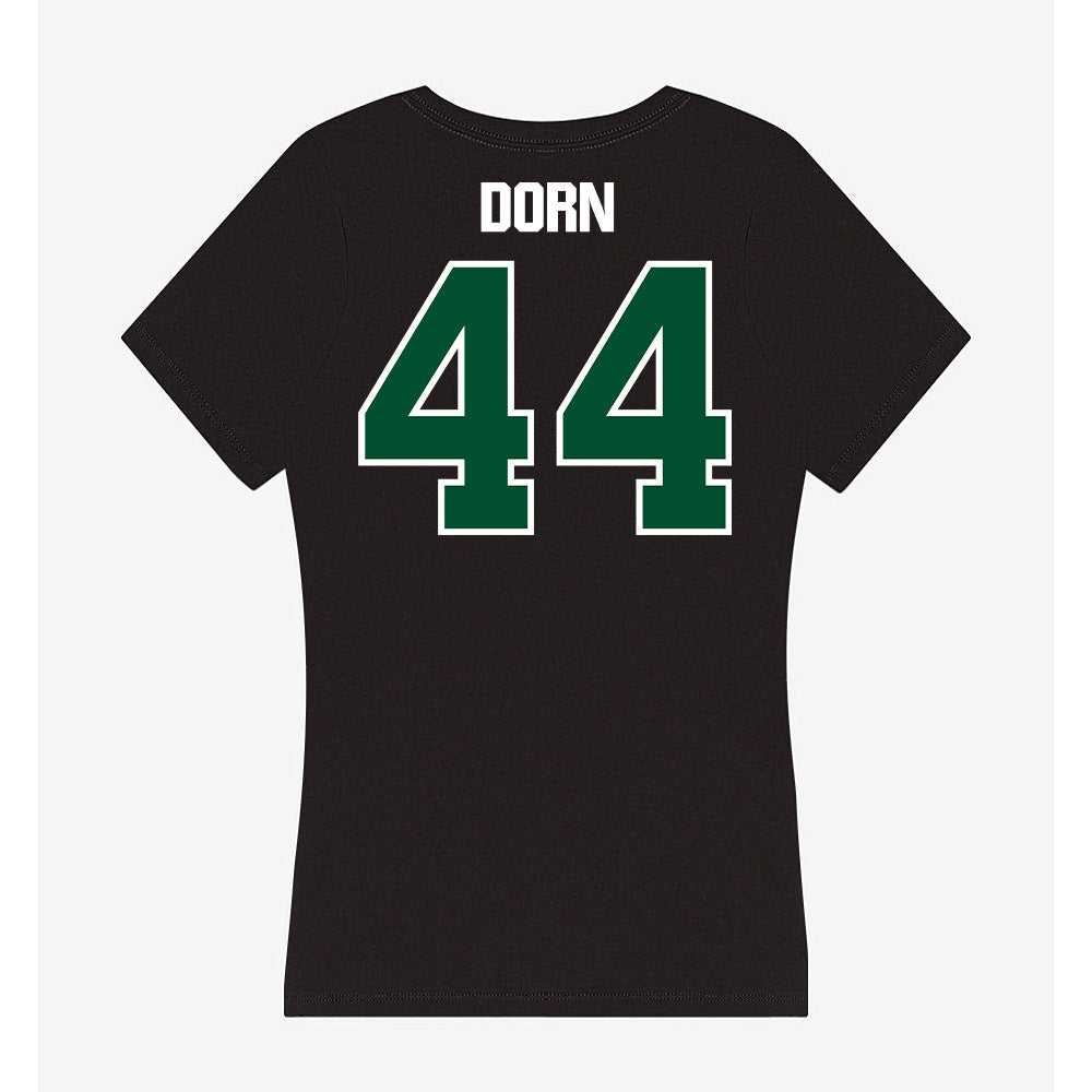 Miami - NCAA Baseball : Jake Dorn - Women's V-Neck T-Shirt-1