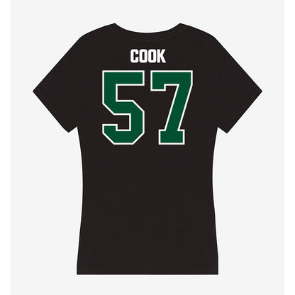 Miami - NCAA Football : Marley Cook - Women's V-Neck T-Shirt-1