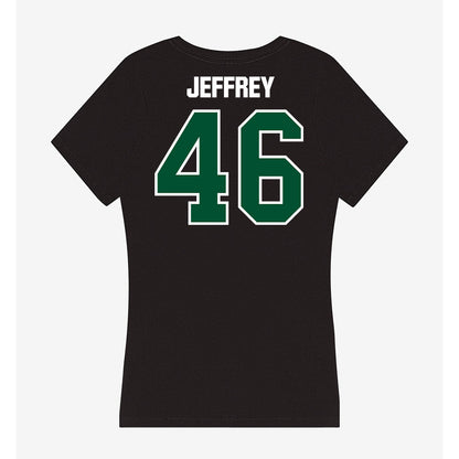 Miami - NCAA Baseball : Donavan Jeffrey - Women's V-Neck T-Shirt-1