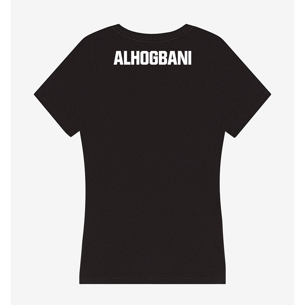 Miami - NCAA Men's Tennis : Saud Alhogbani - Women's V-Neck T-Shirt-1