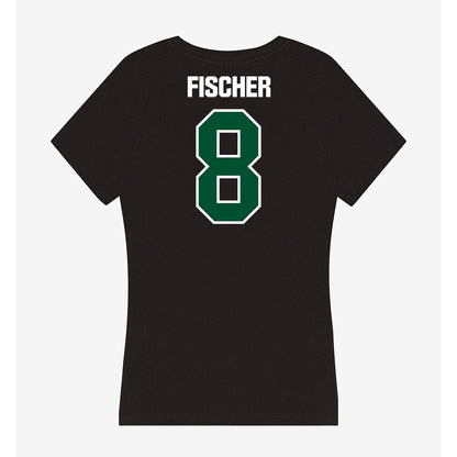 Miami - NCAA Baseball : Carson Fischer - Women's V-Neck T-Shirt-1