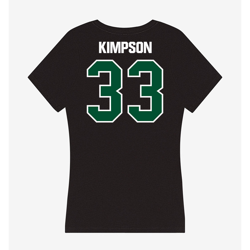 Miami - NCAA Women's Basketball : Amarachi Kimpson - Women's V-Neck T-Shirt-1