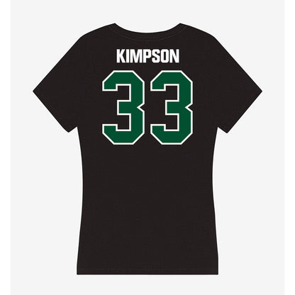 Miami - NCAA Women's Basketball : Amarachi Kimpson - Women's V-Neck T-Shirt-1