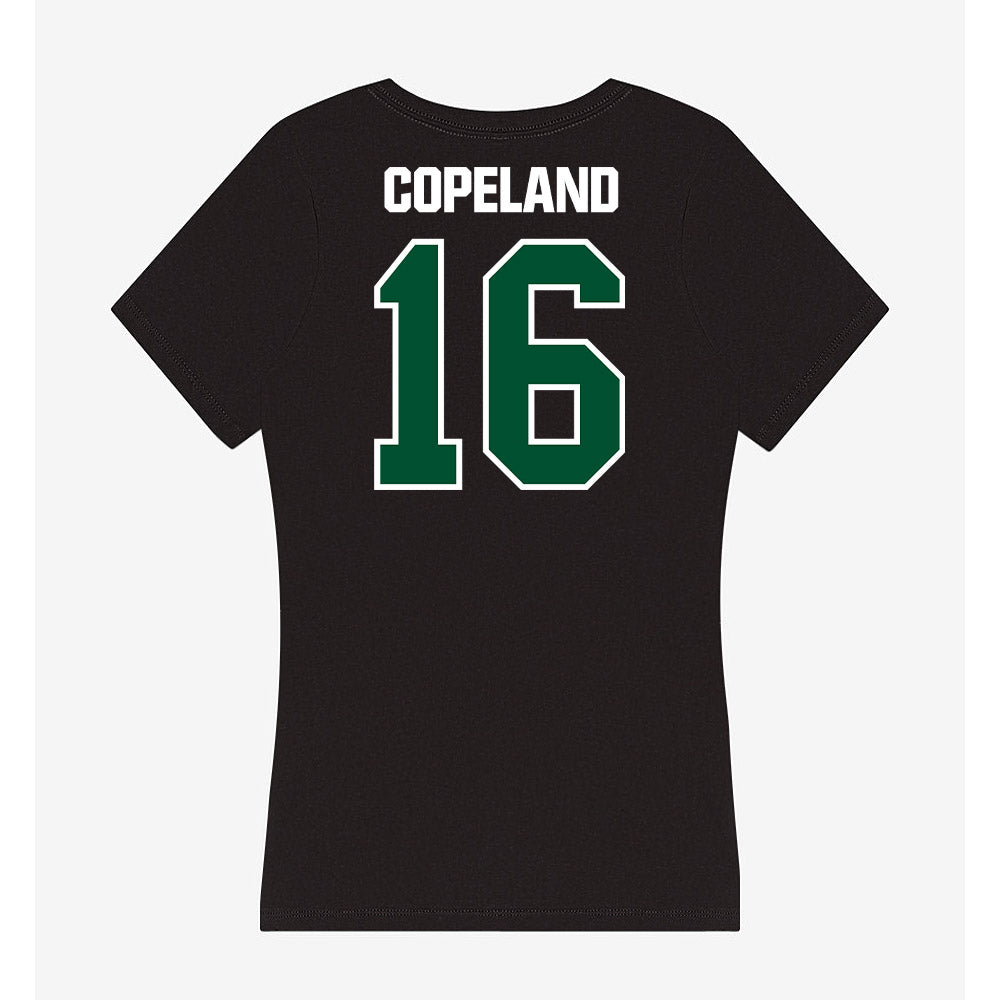 Miami - NCAA Baseball : Cian Copeland - Women's V-Neck T-Shirt-1