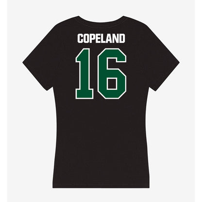 Miami - NCAA Baseball : Cian Copeland - Women's V-Neck T-Shirt-1