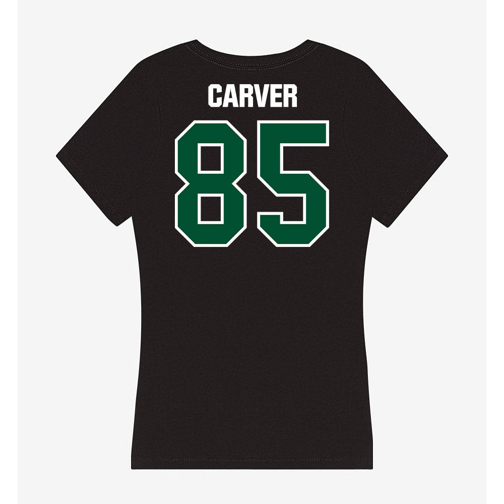 Miami - NCAA Football : Jackson Carver - Women's V-Neck T-Shirt-1