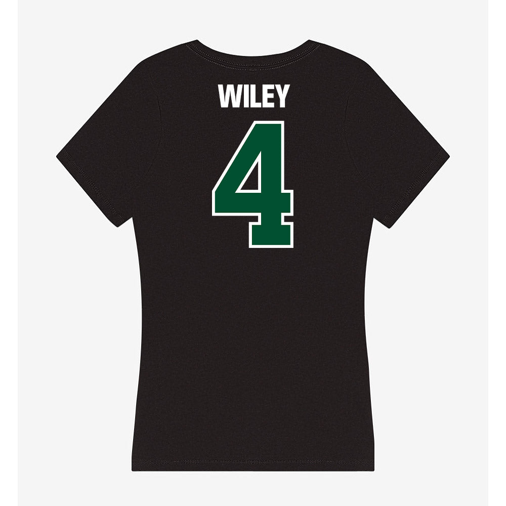 Miami - NCAA Women's Volleyball : Logan Wiley - Women's V-Neck T-Shirt-1