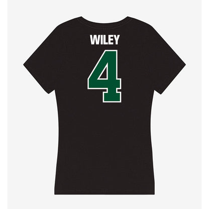 Miami - NCAA Women's Volleyball : Logan Wiley - Women's V-Neck T-Shirt-1