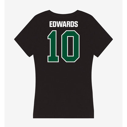 Miami - NCAA Women's Soccer : Julia Edwards - Women's V-Neck T-Shirt-1