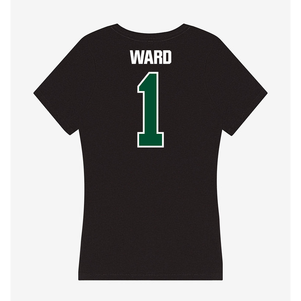 Miami - NCAA Football : Cam Ward - Women's V-Neck T-Shirt-1