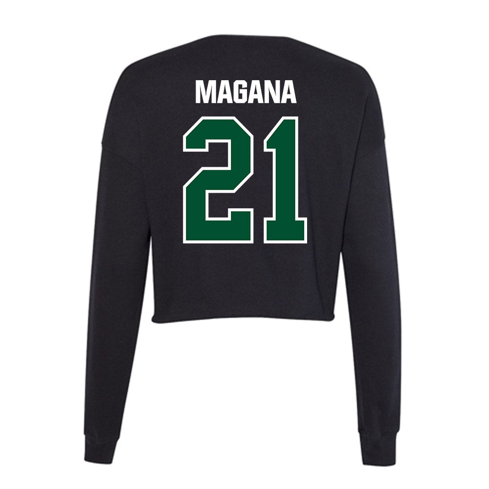 Miami - NCAA Baseball : Mario Magana - Women's Cropped Crew Fleece-1