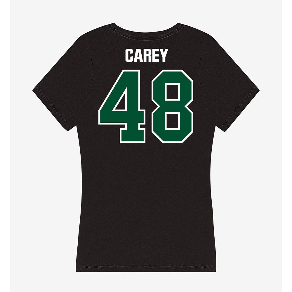 Miami - NCAA Women's Soccer : sage carey - Women's V-Neck T-Shirt-1