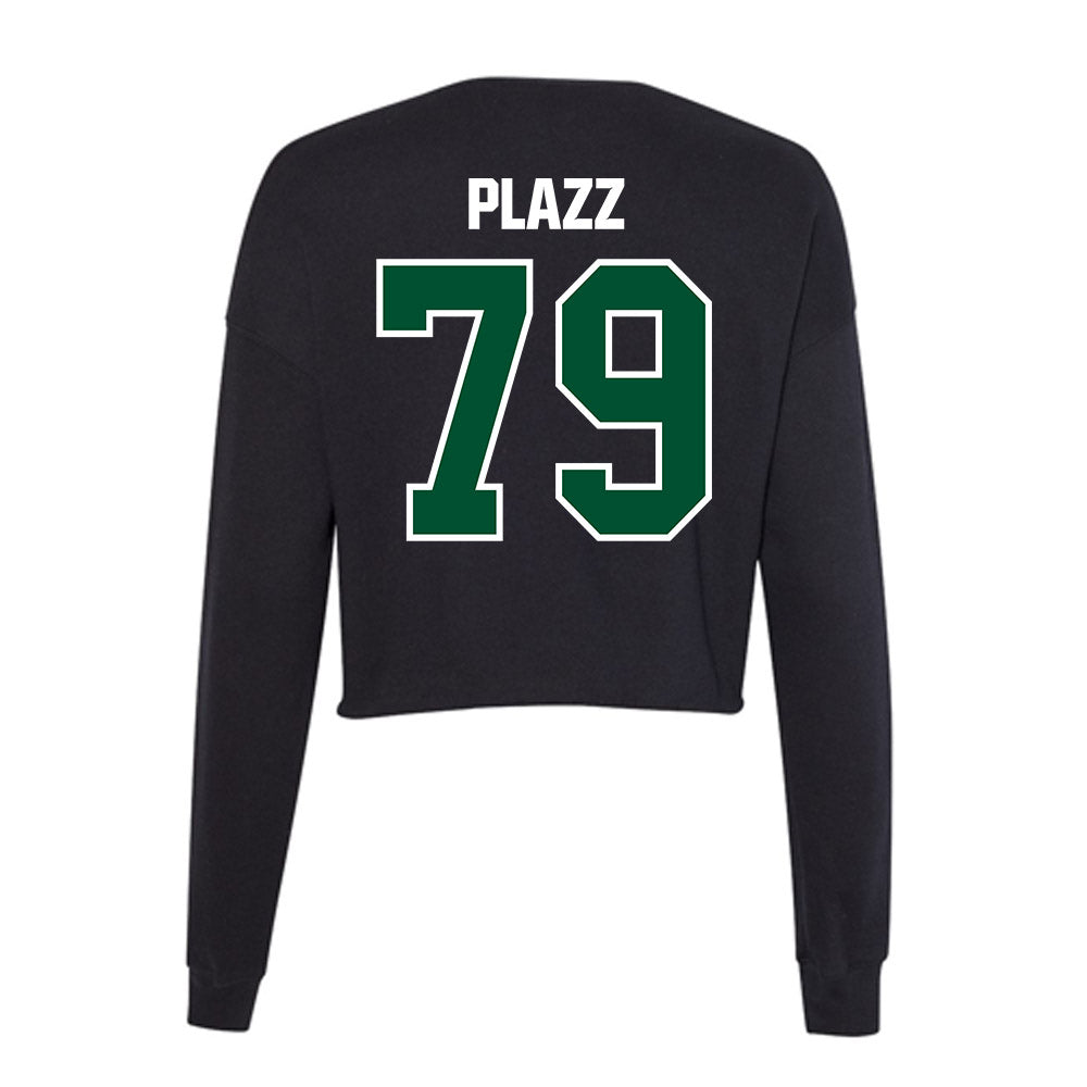 Miami - NCAA Football : Deryc Plazz - Women's Cropped Crew Fleece-1