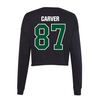 Miami - NCAA Football : Hunter Carver - Women's Cropped Crew Fleece-1
