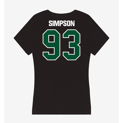 Miami - NCAA Football : Donta Simpson - Women's V-Neck T-Shirt-1