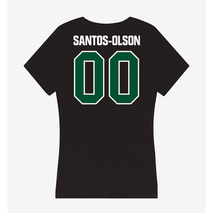 Miami - NCAA Baseball : Sebastian Santos-Olson - Women's V-Neck T-Shirt-1