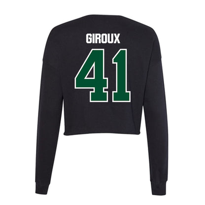Miami - NCAA Baseball : Alexander Giroux - Women's Cropped Crew Fleece-1