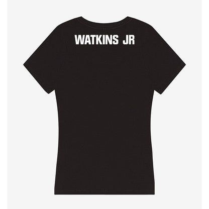 Miami - NCAA Men's Track & Field : Sean Watkins Jr - Women's V-Neck T-Shirt-1