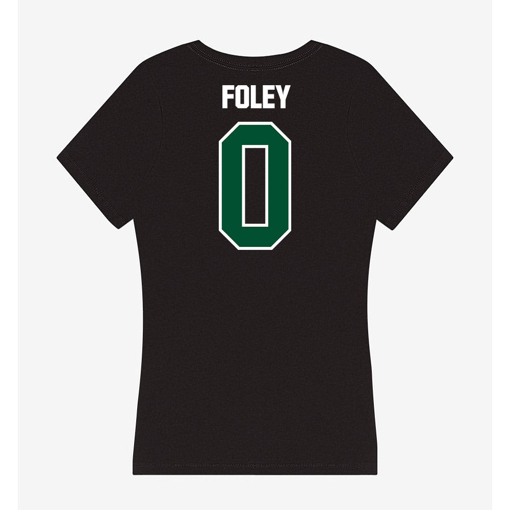 Miami - NCAA Women's Soccer : Claireese Foley - Women's V-Neck T-Shirt-1