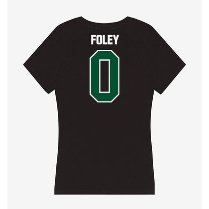 Miami - NCAA Women's Soccer : Claireese Foley - Women's V-Neck T-Shirt-1