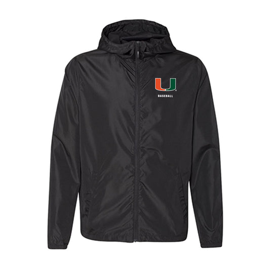 Miami - NCAA Baseball : Robert Evans - Windbreaker-0
