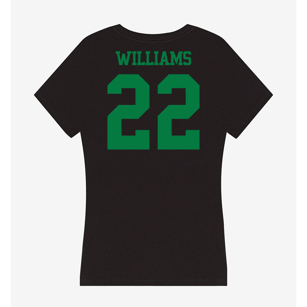 Oregon - NCAA Women's Basketball : Janiyah Williams - Women's V-Neck T-Shirt-1