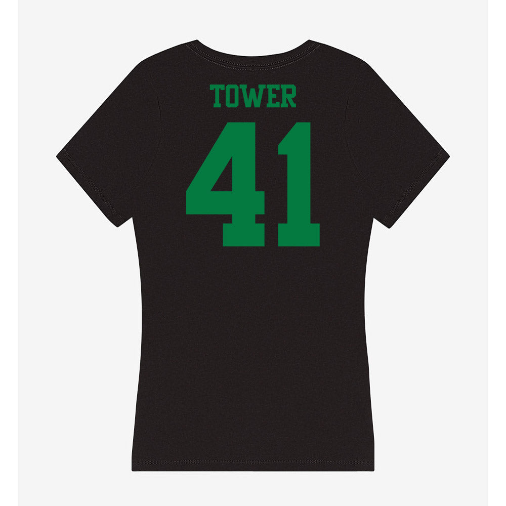 Oregon - NCAA Acrobatics & Tumbling : Mailee Tower - Women's V-Neck T-Shirt-1