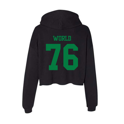Oregon - NCAA Football : Isaiah World - Women's Crop Fleece Hoodie-1