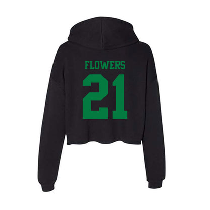 Oregon - NCAA Football : Aaron Flowers - Women's Crop Fleece Hoodie-1