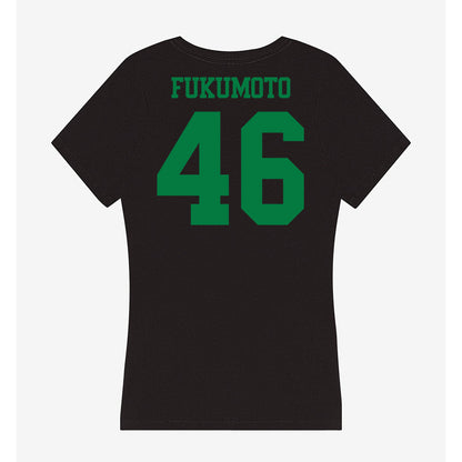 Oregon - NCAA Women's Volleyball : Natalie Fukumoto - Women's V-Neck T-Shirt-1