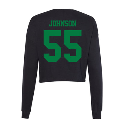 Oregon - NCAA Football : Matthew Johnson - Women's Cropped Crew Fleece-1