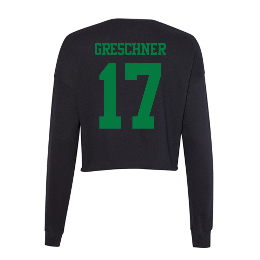 Oregon - NCAA Men's Tennis : Matvey Greschner - Women's Cropped Crew Fleece-1