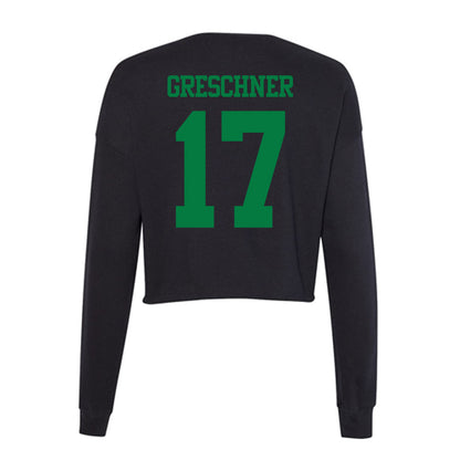 Oregon - NCAA Men's Tennis : Matvey Greschner - Women's Cropped Crew Fleece-1