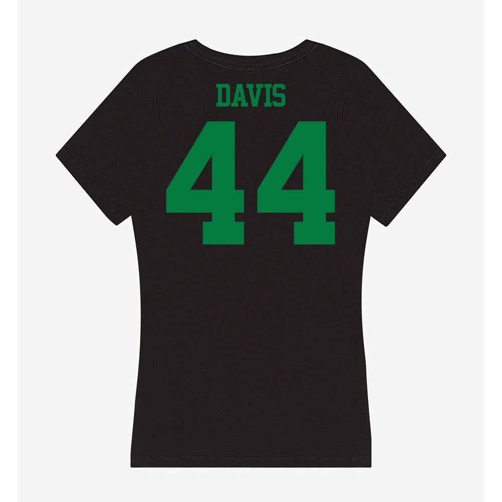 Oregon - NCAA Acrobatics & Tumbling : Logan Davis - Women's V-Neck T-Shirt-1