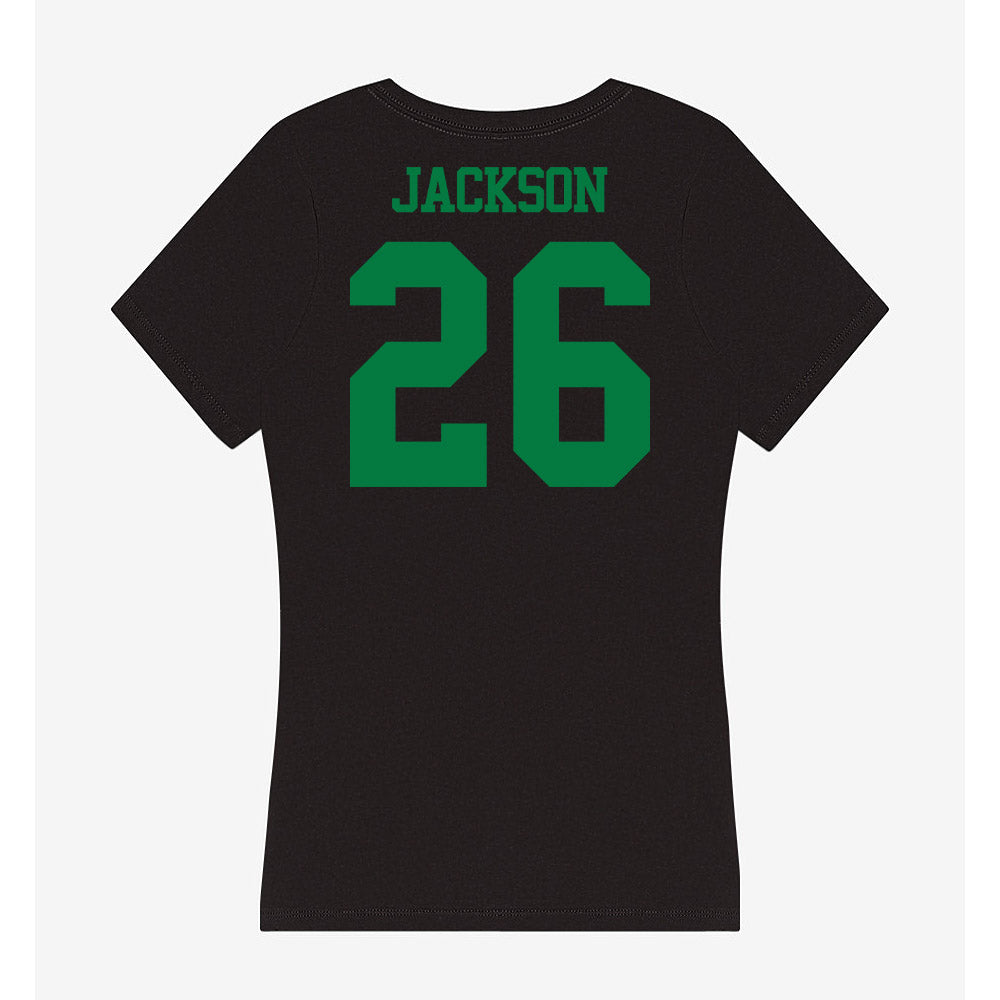 Oregon - NCAA Football : Devon Jackson - Women's V-Neck T-Shirt-1