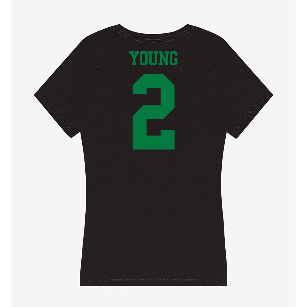 Oregon - NCAA Women's Soccer : Jasmine Young - Women's V-Neck T-Shirt-1