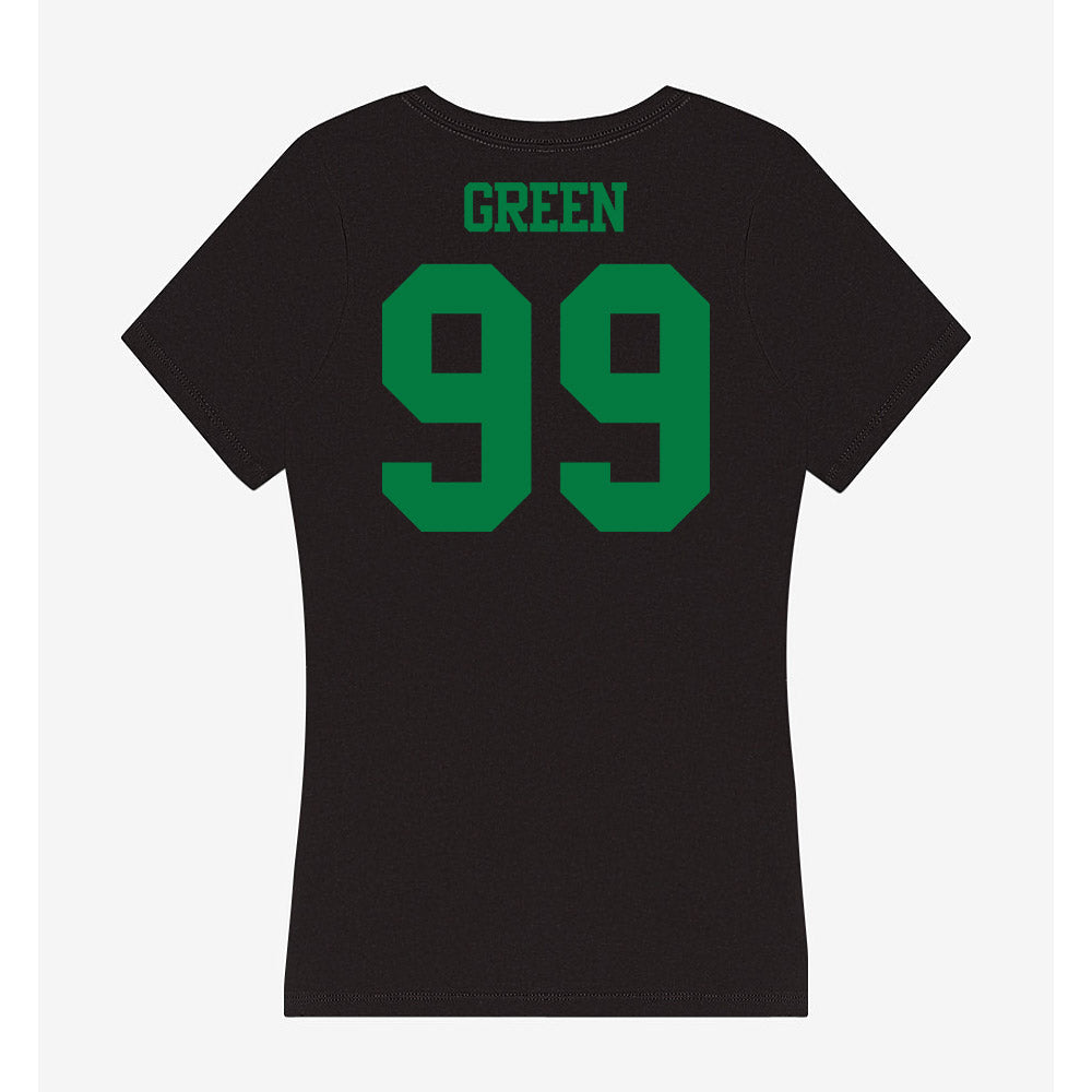 Oregon - NCAA Football : Terrance Green - Women's V-Neck T-Shirt-1