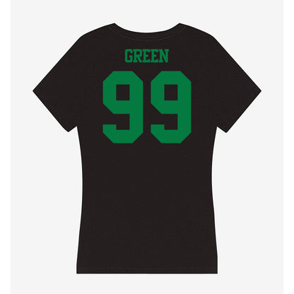 Oregon - NCAA Football : Terrance Green - Women's V-Neck T-Shirt-1