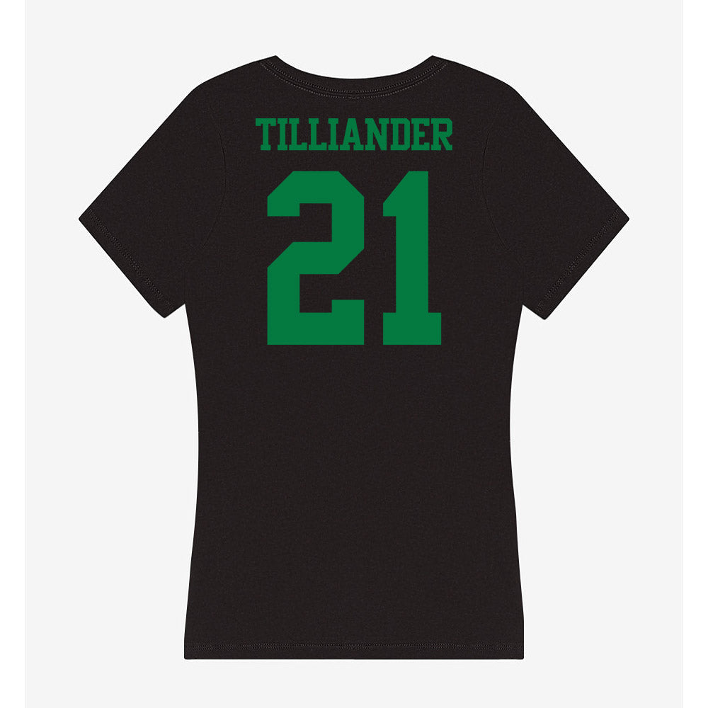 Oregon - NCAA Women's Basketball : Filippa Tilliander - Women's V-Neck T-Shirt-1