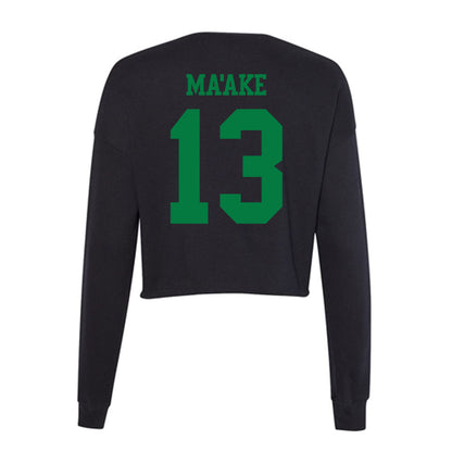 Oregon - NCAA Softball : Stefini Ma'ake - Women's Cropped Crew Fleece-1