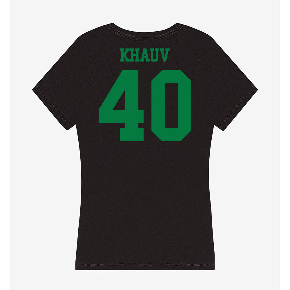 Oregon - NCAA Acrobatics & Tumbling : Maya Khauv - Women's V-Neck T-Shirt-1