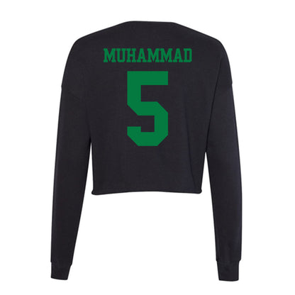 Oregon - NCAA Women's Basketball : Amina Muhammad - Women's Cropped Crew Fleece-1