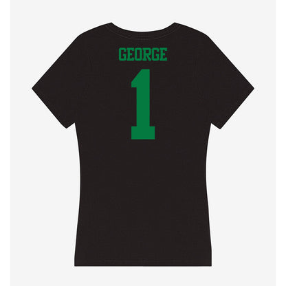 Oregon - NCAA Beach Volleyball : Natasha George - Women's V-Neck T-Shirt-1