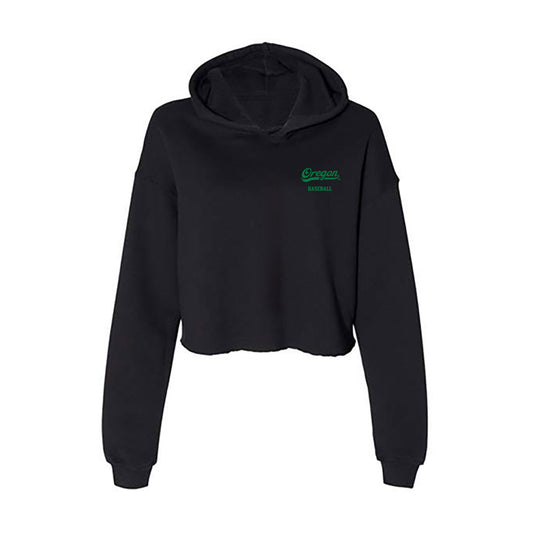 Oregon - NCAA Baseball : Carlos Mauldin - Women's Crop Fleece Hoodie-0