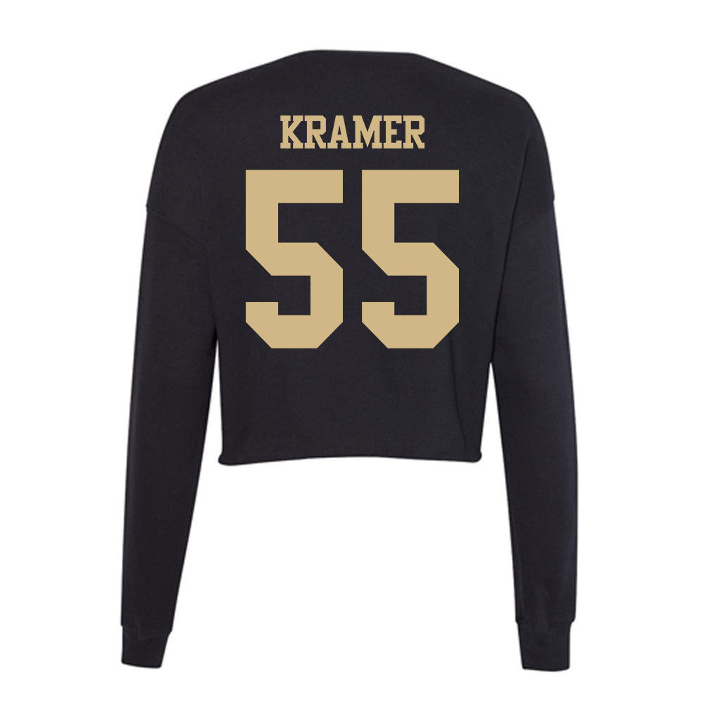 Purdue - NCAA Baseball : Jake Kramer - Women's Cropped Crew Fleece-1