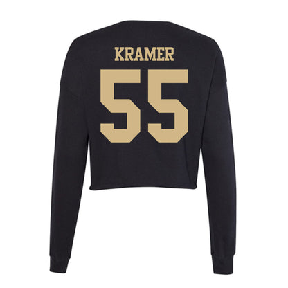 Purdue - NCAA Baseball : Jake Kramer - Women's Cropped Crew Fleece-1