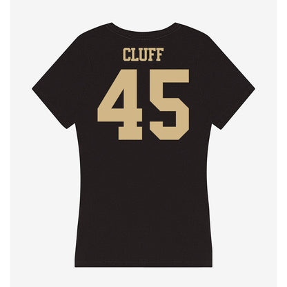 Purdue - NCAA Men's Basketball : Oscar Cluff - Women's V-Neck T-Shirt-1