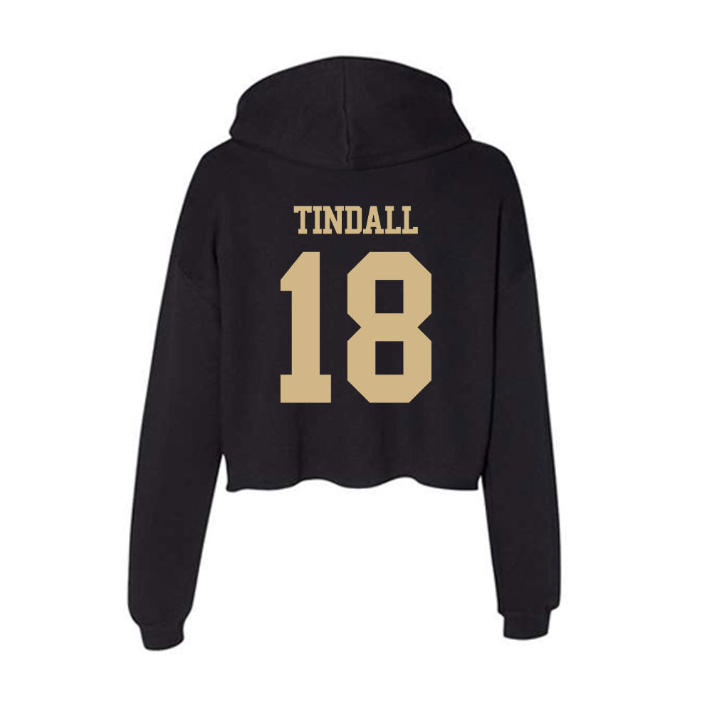 Purdue - NCAA Women's Volleyball : Addy Tindall - Women's Crop Fleece Hoodie-1