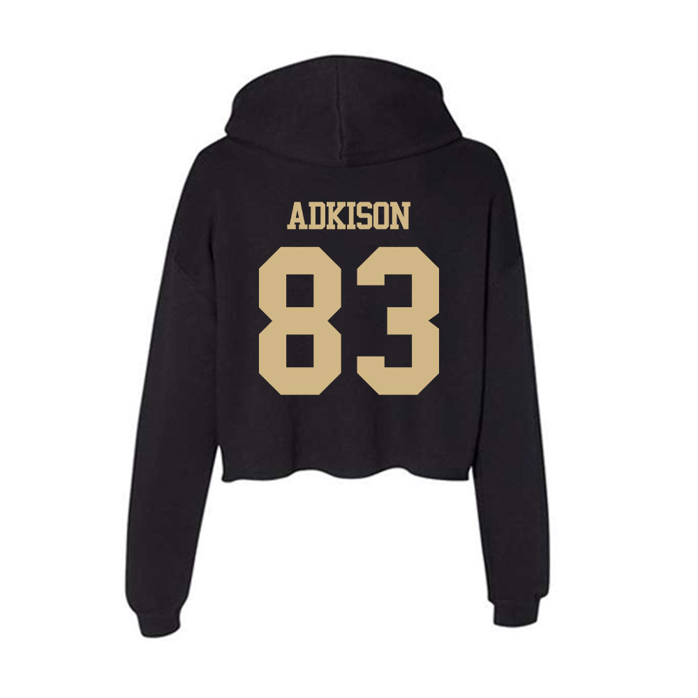 Purdue - NCAA Football : Andrew Adkison - Women's Crop Fleece Hoodie-1