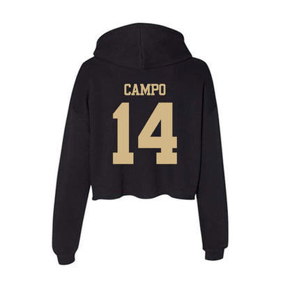 Purdue - NCAA Women's Soccer : Irene Campo - Women's Crop Fleece Hoodie-1